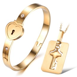Pålitligt Rykteslåsformat Titanarmband För Älskare