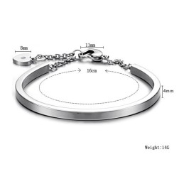 Stabil Kvalitet Kvinnlig Älskling Titanarmband