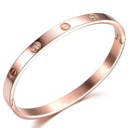 Högkvalitativt Titanarmband För Kvinnor Med Skruv