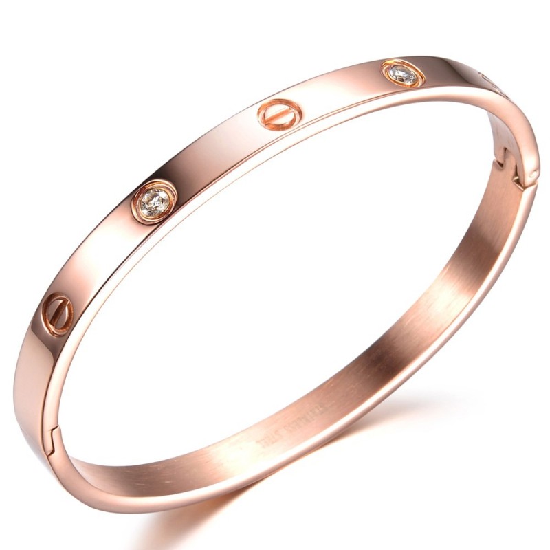 Högkvalitativt Titanarmband För Kvinnor Med Skruv Högkvalitativt Titanarmband För Kvinnor Med Skruv