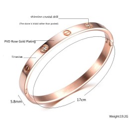 Högkvalitativt Titanarmband För Kvinnor Med Skruv