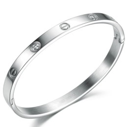 Högkvalitativt Titanarmband Med Diamanter För Kvinnor
