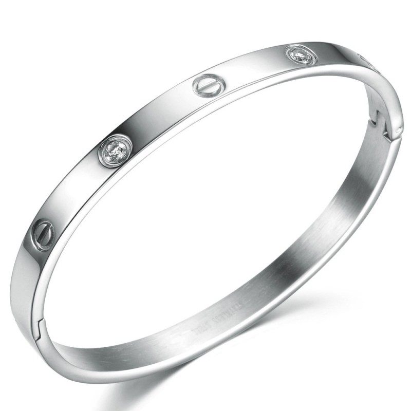 Högkvalitativt Titanarmband Med Diamanter För Kvinnor Högkvalitativt Titanarmband Med Diamanter För Kvinnor