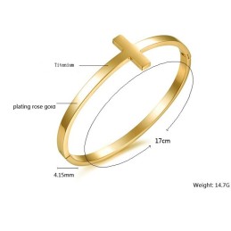 Stabil Kvalitet Kvinnlig Koncis Titanarmband