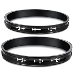 Hållbart Kors I Titanarmband För Älskare