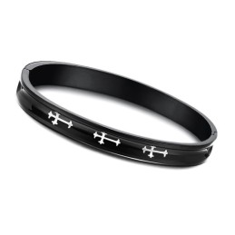 Hållbart Kors I Titanarmband För Älskare