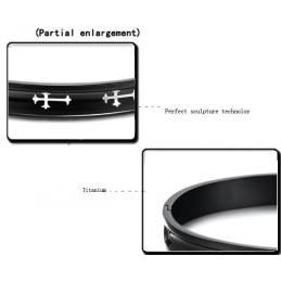 Hållbart Kors I Titanarmband För Älskare
