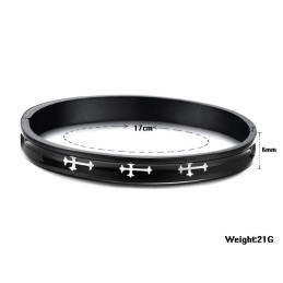 Hållbart Kors I Titanarmband För Älskare