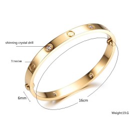 Pålitlig Kvalitets Titanarmband För Kvinnor Med Strass