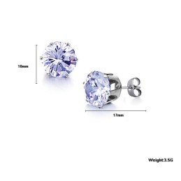 Säljer Bra Över Hela Världen Kvinnliga Titanörhängen Med Strass