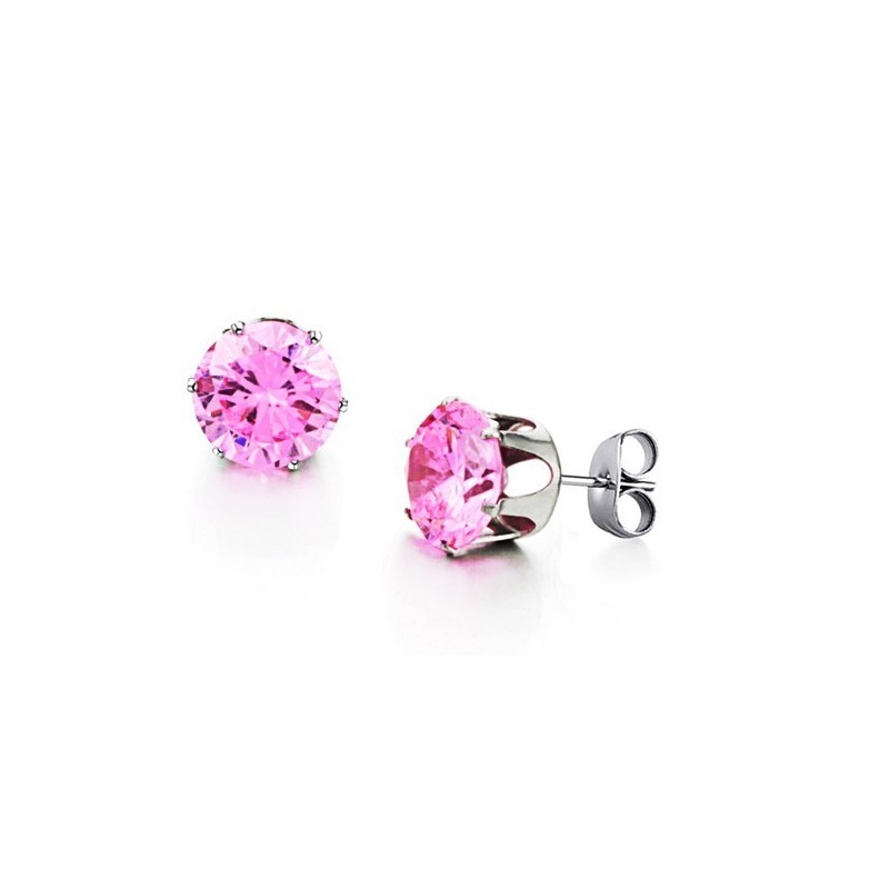 Stort Utbud Av Rosa Titanörhängen Med Diamanter För Kvinnor Stort Utbud Av Rosa Titanörhängen Med Diamanter För Kvinnor