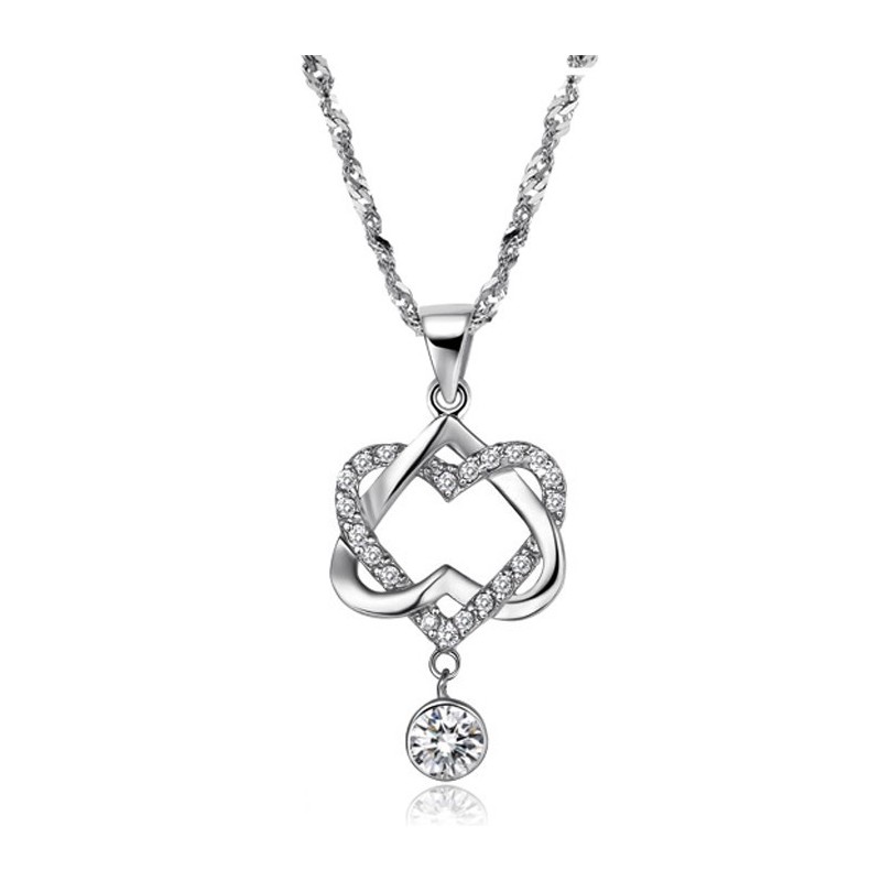 Halsband Med Platinaplätering I Titan Och Knut Av Stabil Kvalitet Halsband Med Platinaplätering I Titan Och Knut Av Stabil Kvalitet