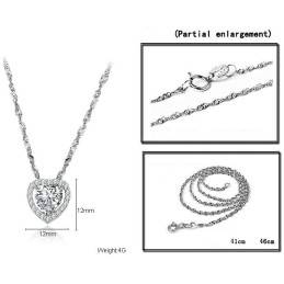 Pålitligt Kvalitetshalsband För Kvinnor Med Älskling I Platina Och Titan Med Strass