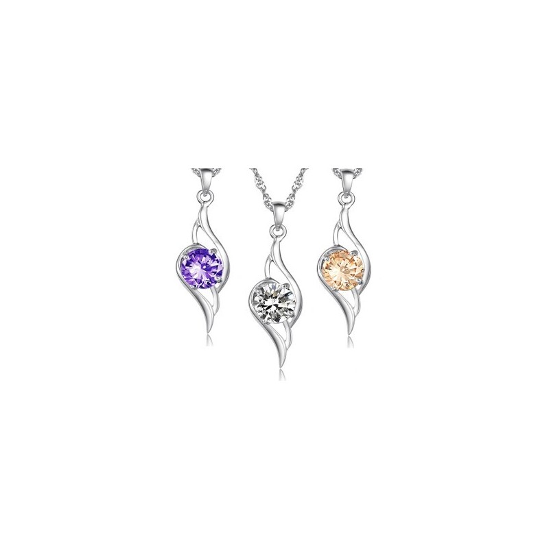 Kvalitets- Och Kvantitetsgaranterat Platinapläterat Titanhalsband Med Diamanter För Kvinnor Kvalitets- Och Kvantitetsgaranterat Platinapläterat Titanhalsband Med Diamanter För Kvinnor