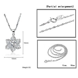 To Have A Long Story Halsband För Kvinnor I Platinapläterat Titan Med Strass