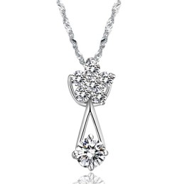Pålitligt Prestanda Halsband För Kvinnor I Platinapläterat Titan Med Diamanter