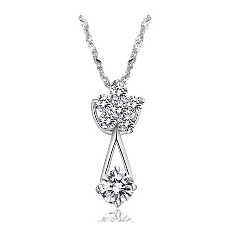 Pålitligt Prestanda Halsband För Kvinnor I Platinapläterat Titan Med Diamanter Pålitligt Prestanda Halsband För Kvinnor I Platinapläterat Titan Med Diamanter