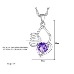 Halsband I Titan Med Platinaplätering Och Allergivänligt Utseende För Kvinnor