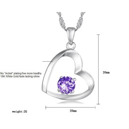 Högkvalitativt Halsband I Platinapläterat Titan För Kvinnor