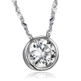 To Have A Long Story Halsband För Kvinnor I Platinapläterat Titan Med Strass
