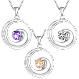 Högkvalitativt Halsband I Titan Med Platina Och Diamanter För Kvinnor