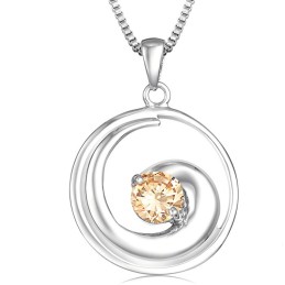 Högkvalitativt Halsband I Titan Med Platina Och Diamanter För Kvinnor