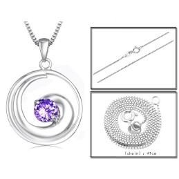 Högkvalitativt Halsband I Titan Med Platina Och Diamanter För Kvinnor
