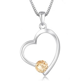 Brett Utbud Av Platinapläterat Titanhalsband Med Diamanter För Kvinnor