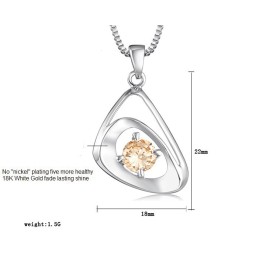Kvalitets- Och Kvantitetsgaranterat Platinapläterat Titanhalsband För Kvinnor