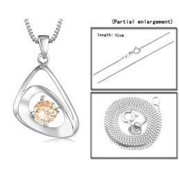 Kvalitets- Och Kvantitetsgaranterat Platinapläterat Titanhalsband För Kvinnor