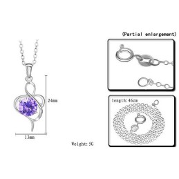Kvalitets- Och Kvantitetsgaranterat Platinapläterat Titanhalsband Med Diamanter För Kvinnor