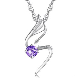Pålitligt Kvalitetshalsband För Kvinnor I Platinaplätering I Titan Med Diamanter