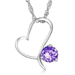 Högkvalitativt Halsband I Titan Med Platina Och Diamanter För Kvinnor