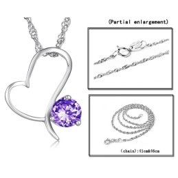 Högkvalitativt Halsband I Titan Med Platina Och Diamanter För Kvinnor