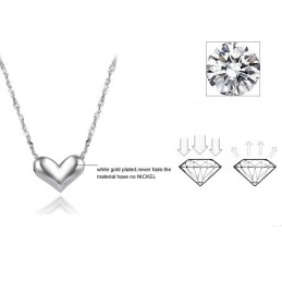 Utmärkt Kvalitet För Kvinnlig Älskling Platinapläterad Titanhalsband