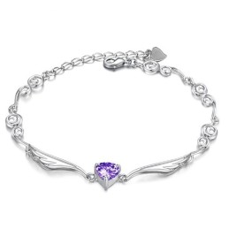 Högkvalitativt Platinapläterat Titanarmband För Kvinnor Med Strass