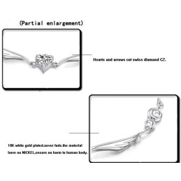 Högkvalitativt Platinapläterat Titanarmband För Kvinnor Med Strass