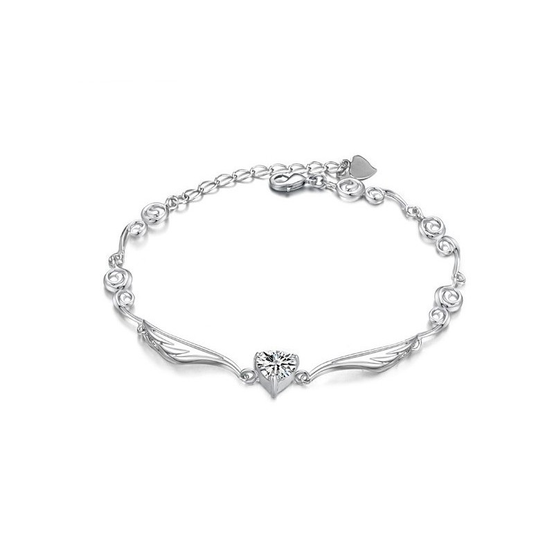 Brett Utbud Av Platinapläterat Titanarmband Med Diamanter För Kvinnor Brett Utbud Av Platinapläterat Titanarmband Med Diamanter För Kvinnor
