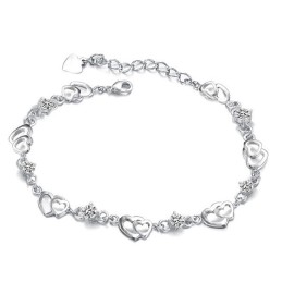 Lättanvänt Armband Med Platinaplätering I Titan För Kvinnor