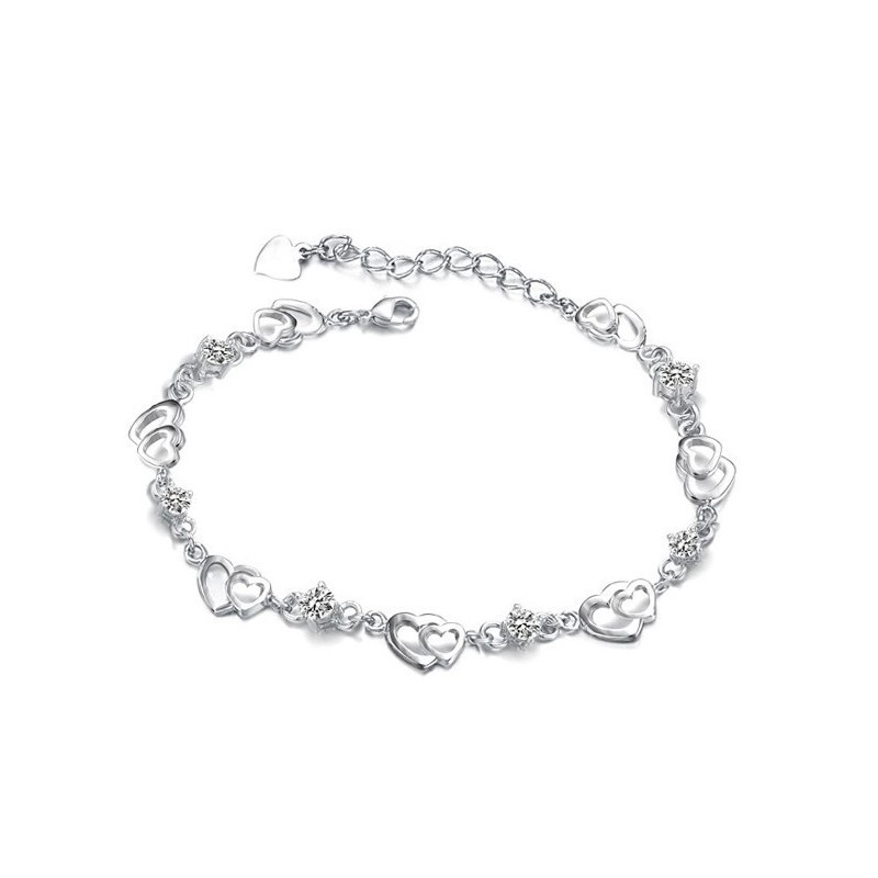 Lättanvänt Armband Med Platinaplätering I Titan För Kvinnor Lättanvänt Armband Med Platinaplätering I Titan För Kvinnor