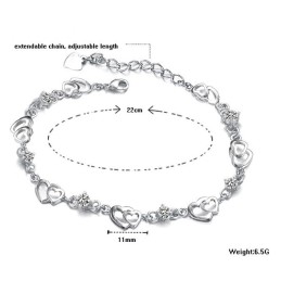 Lättanvänt Armband Med Platinaplätering I Titan För Kvinnor