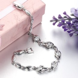 Lättanvänt Platinapläterat Titanarmband För Kvinnor