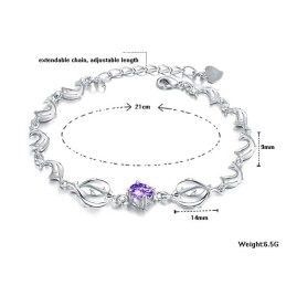 Drottningen Av Kvalitet, Delfinformat Platinapläterat Titanarmband För Kvinnor