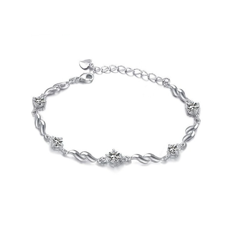 Kvalitets- Och Kvantitetsgaranterat Lila Platinapläterat Titanarmband Med Diamanter För Kvinnor Kvalitets- Och Kvantitetsgaranterat Lila Platinapläterat Titanarmband Med Diamanter För Kvinnor