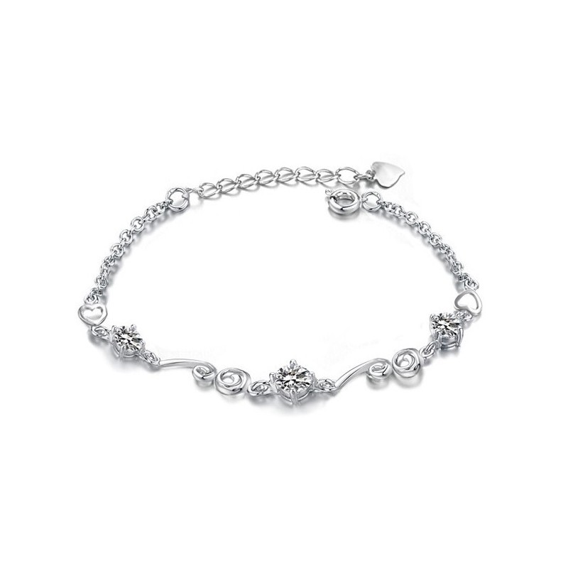 Högkvalitativt Lila Platinapläterat Titanarmband Med Diamanter För Kvinnor Högkvalitativt Lila Platinapläterat Titanarmband Med Diamanter För Kvinnor