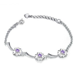 Kvalitets- Och Kvantitetsgaranterat Platinapläterat Titanarmband För Kvinnor