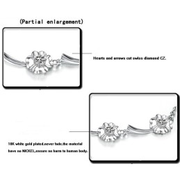 Kvalitets- Och Kvantitetsgaranterat Platinapläterat Titanarmband För Kvinnor