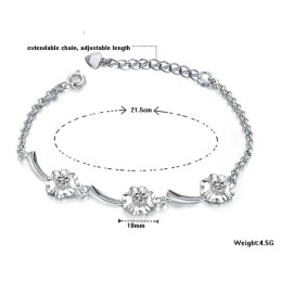 Kvalitets- Och Kvantitetsgaranterat Platinapläterat Titanarmband För Kvinnor