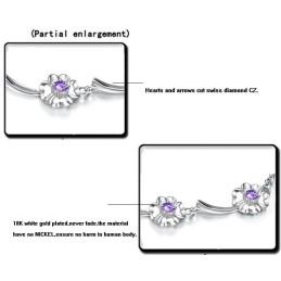 Kvalitets- Och Kvantitetsgaranterat Platinapläterat Titanarmband För Kvinnor
