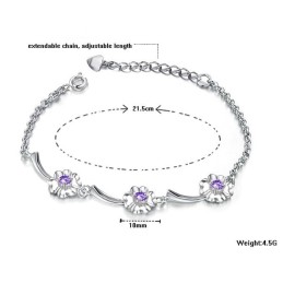 Kvalitets- Och Kvantitetsgaranterat Platinapläterat Titanarmband För Kvinnor